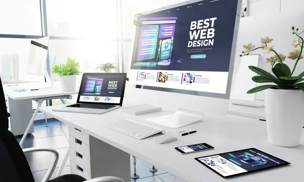office responsive devices web design website