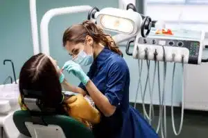 dentist and patient