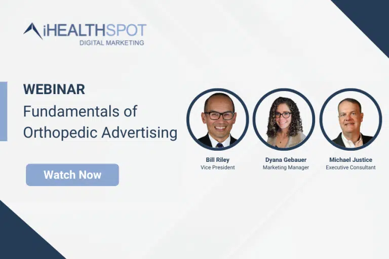 Orthopedic marketing webinar cover image