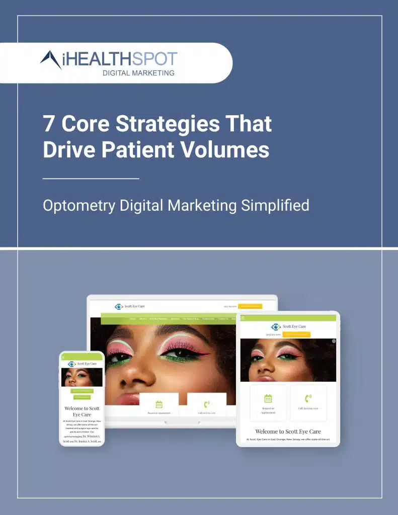 Marketing for optometrists guide cover page