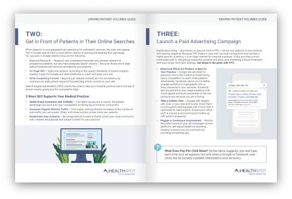 Healthcare, Medical, and Doctors Marketing Strategy Guide Cover Page
