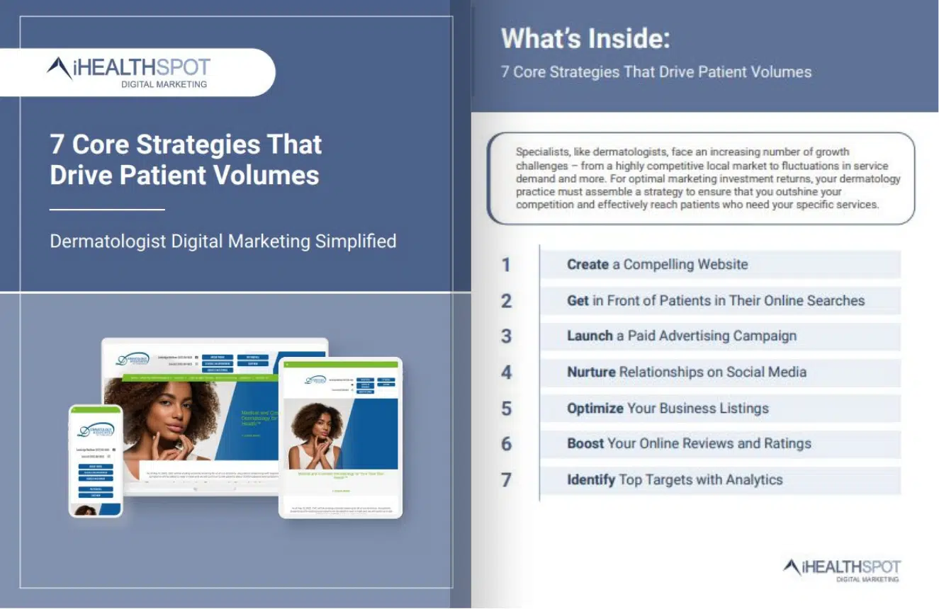 Marketing for dermatologists strategy guide contents